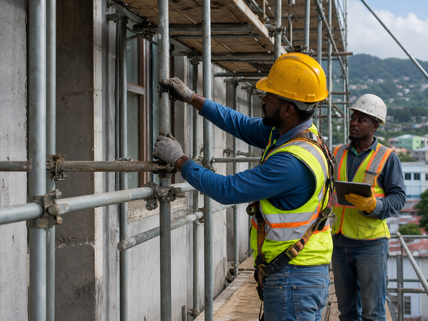 E & J Scaffolding Company Limited trained scaffolders and equipment rental in Jamaica